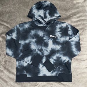 navy blue Champion hoodie sweatshirt (brand: Champion, size M)